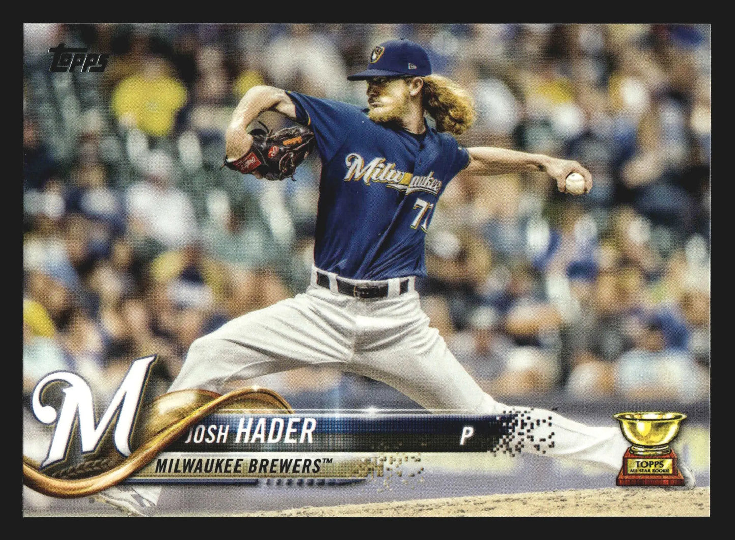 2018 Topps Series 2 #357 Josh Hader Rookie Cup Brewers - Baseball Card Single