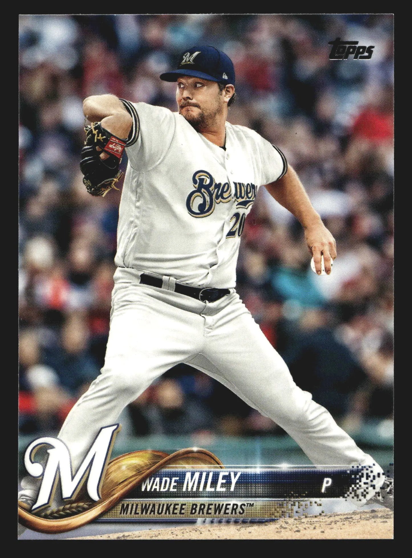 2018 Topps Series 2 #359 Wade Miley Milwaukee Brewers - Baseball Card Single