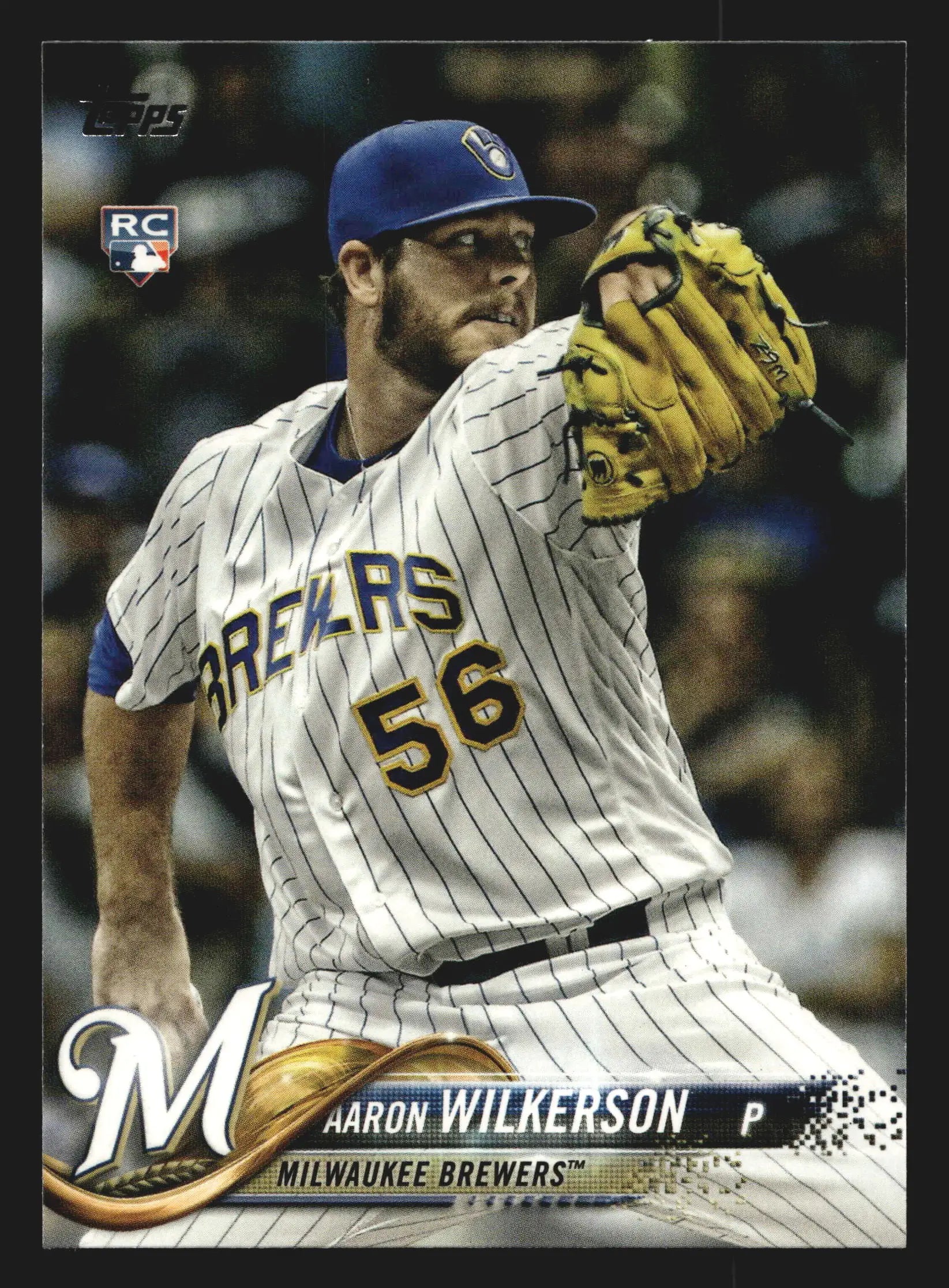 2018 Topps Series 2 #378 Aaron Wilkerson RC Milwaukee Brewers - Baseball Card Single