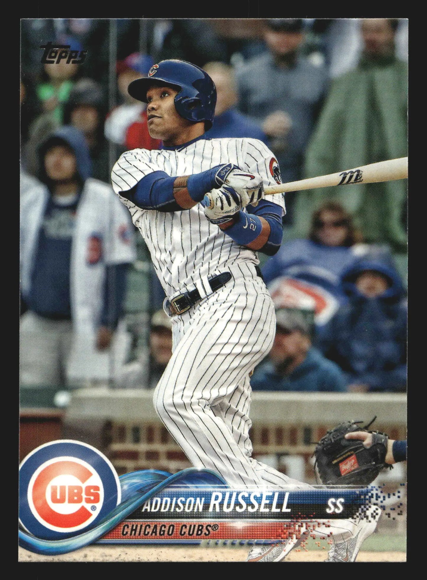2018 Topps Series 2 #384 Addison Russell Chicago Cubs - Baseball Card Single