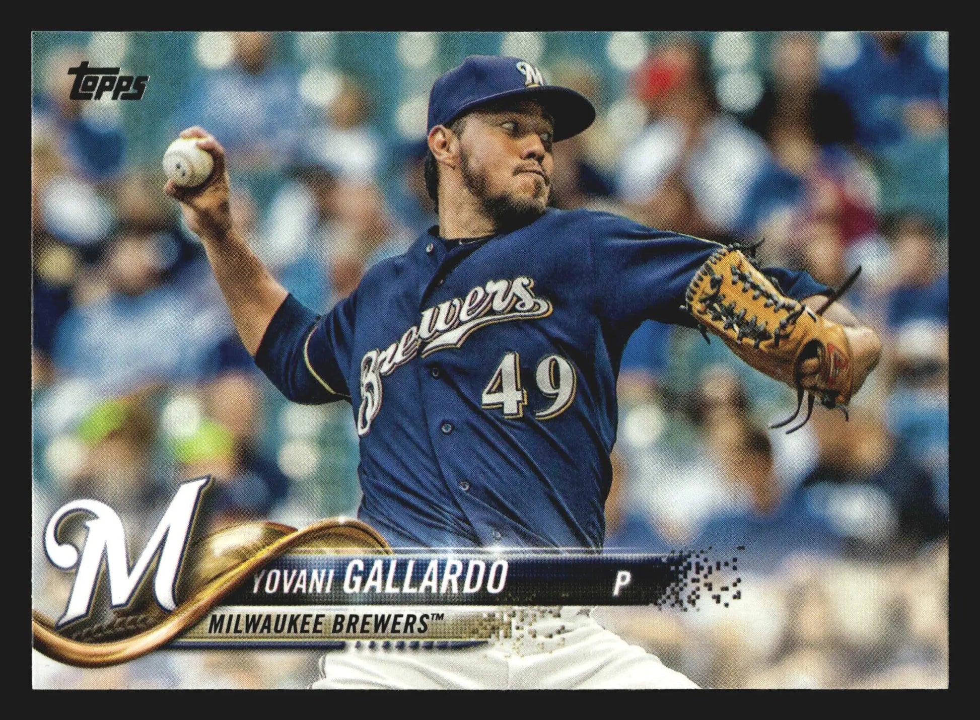 2018 Topps Series 2 #458 Yovani Gallardo Milwaukee Brewers - Baseball Card Single