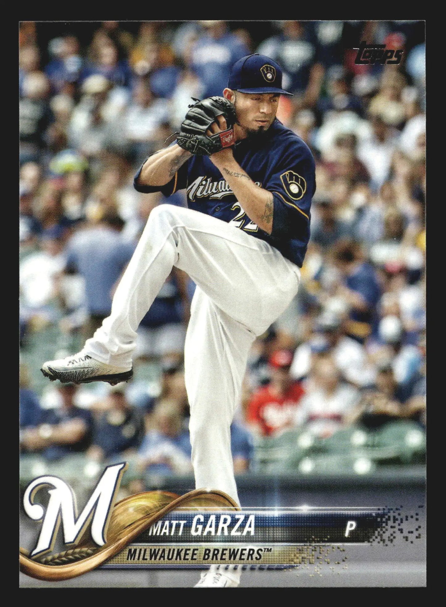 2018 Topps Series 2 #472 Matt Garza Milwaukee Brewers - Baseball Card Single