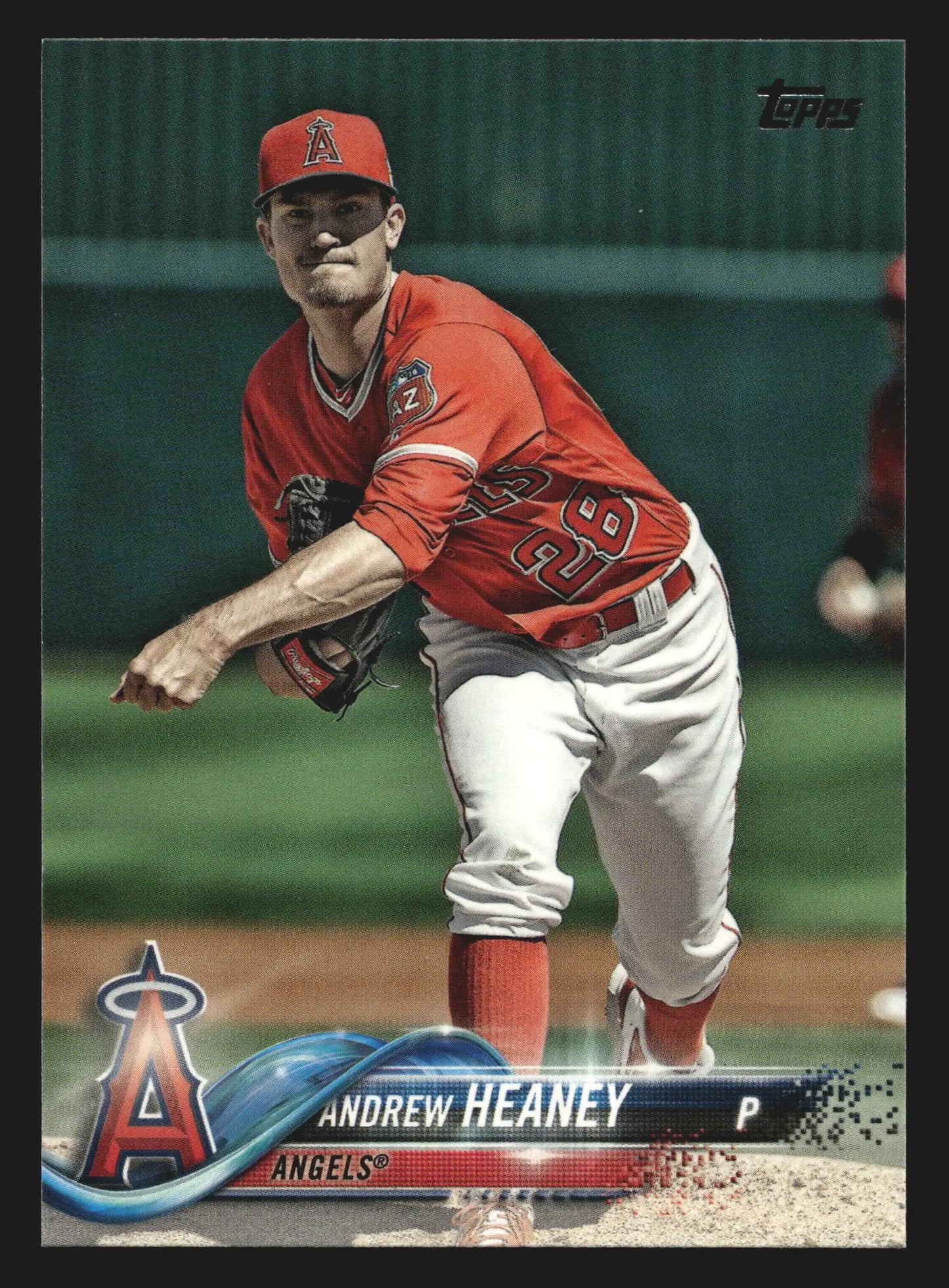 2018 Topps Series 2 Andrew Heaney #491 Los Angeles Angels - Baseball Card Single