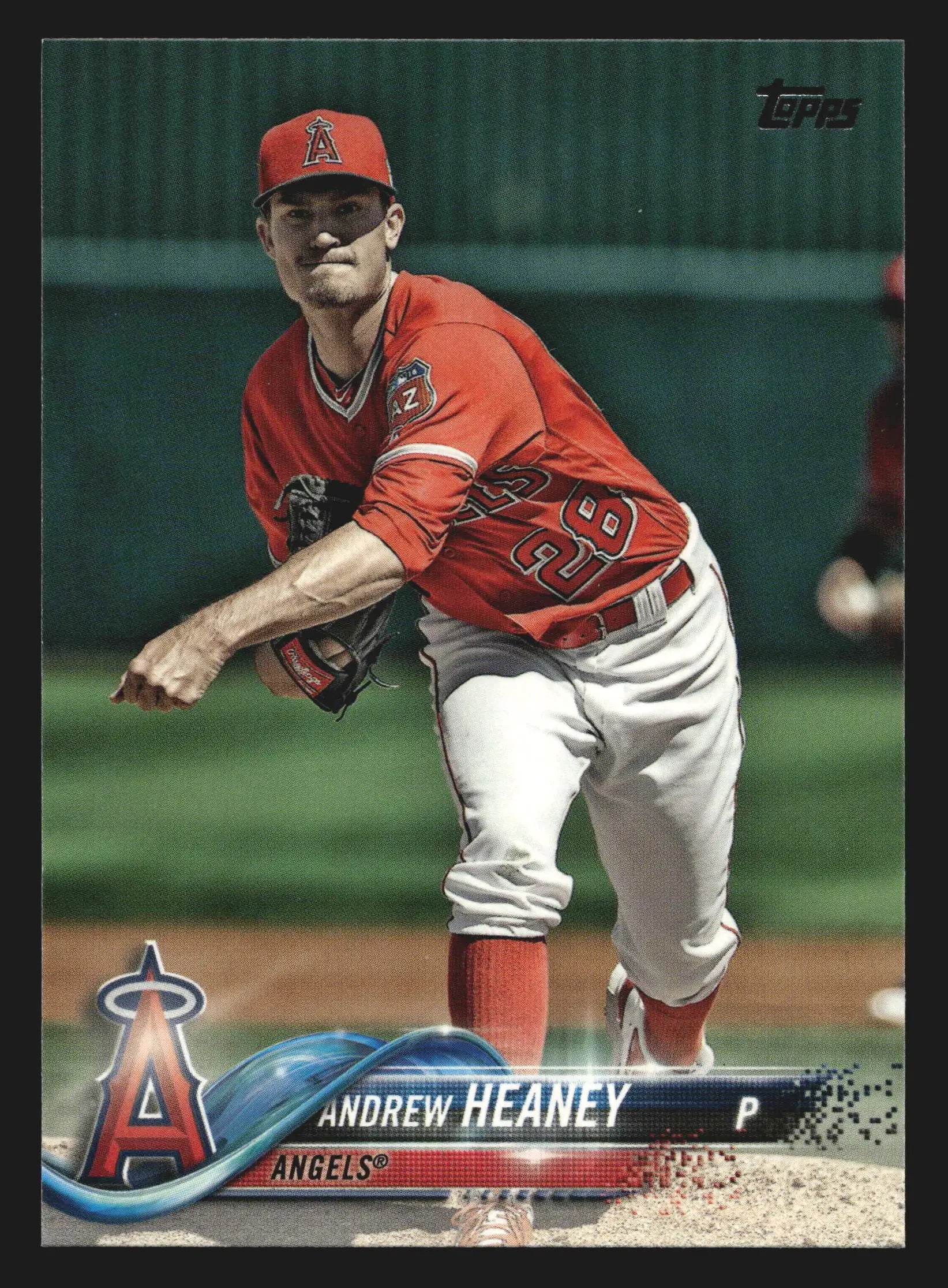2018 Topps Series 2 Andrew Heaney #491 Los Angeles Angels - Baseball Card Single