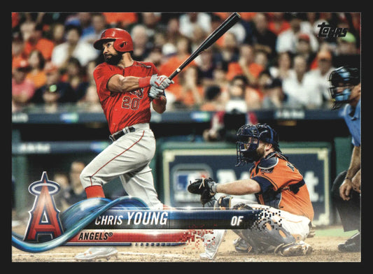 2018 Topps Series 2 Chris Young #620 Los Angeles Angels - Baseball Card Single