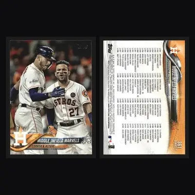 2018 Topps Series 2 Middle Infield Marvels Correa Altuve #361 Astros - Baseball Card Single