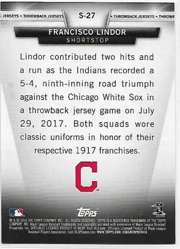 2018 Topps Series 2 Salute Green Target Exclusive #S-27 Francisco Lindo ID:13971 - Baseball Card Single