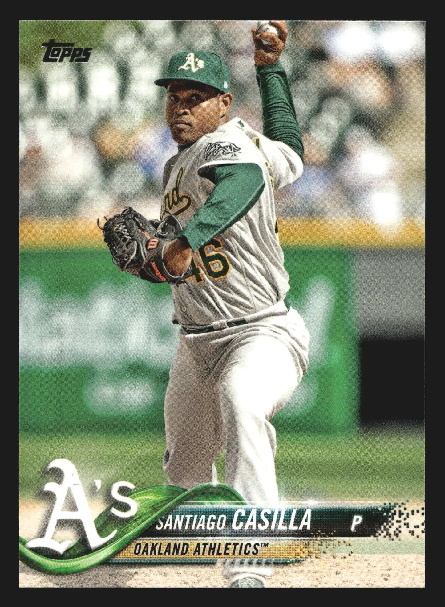 2018 Topps Series 2 Santiago Casilla #509 Oakland Athletics - Baseball Card Single