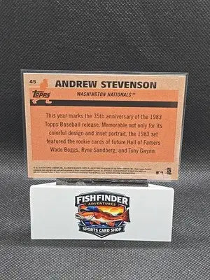 2018 Topps - Silver Pack 1983 Topps Design Chrome Series 1 Andrew Stevenson #45 - Baseball Card Single