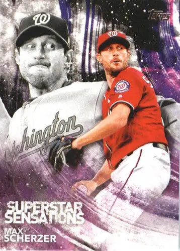 2018 Topps Superstar Sensations #SSS-25 Max Scherzer NM-MT Nationals - Baseball Card Single