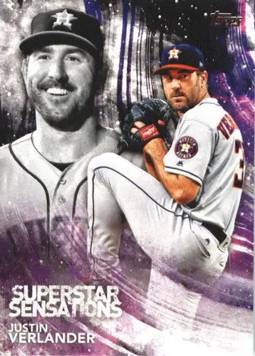2018 Topps Superstar Sensations #SSS-26 Justin Verlander NM-MT Astros ID:12376 - Baseball Card Single