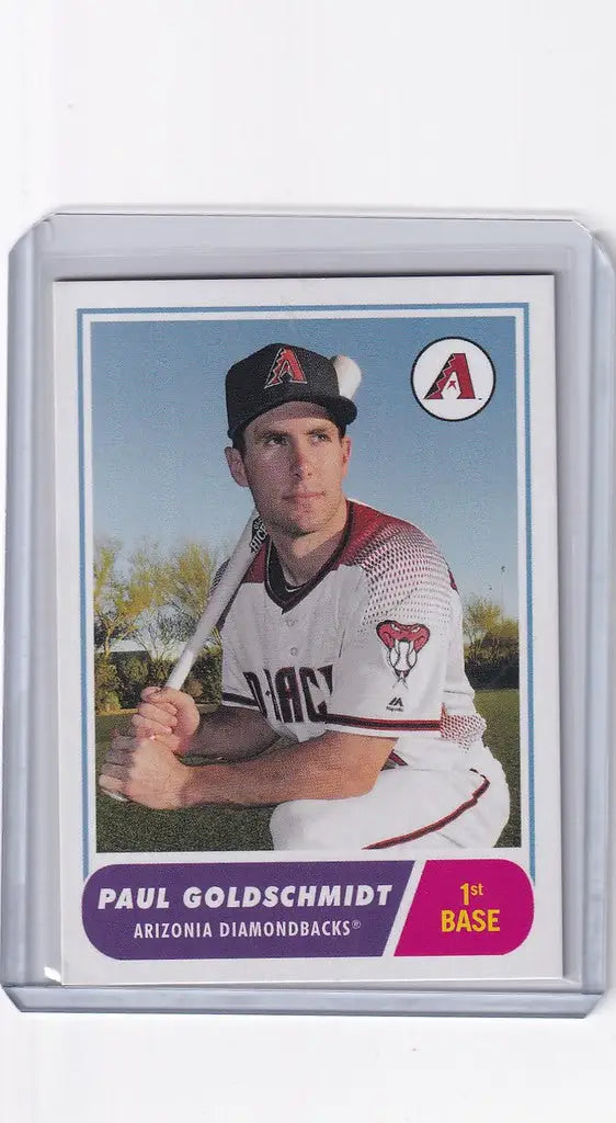 Baseball card of Paul Goldschmidt Arizona Diamondbacks from Topps TBT 1968 design