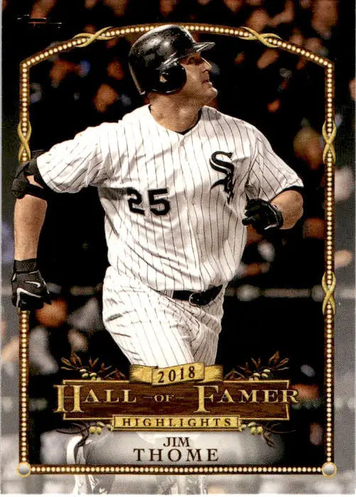 2018 Topps Update #HFH-16 Jim Thome Hall of Famer Highlights - Baseball Card Single