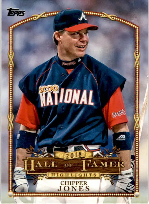 2018 Topps Update #HFH-5 Chipper Jones Hall of Famer Highlights - Baseball Card Single