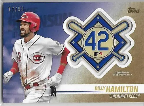 2018 Topps Update Jackie Robinson Day Manufactured Patches Gold #JRP-BA Billy Ha - Baseball Card Single