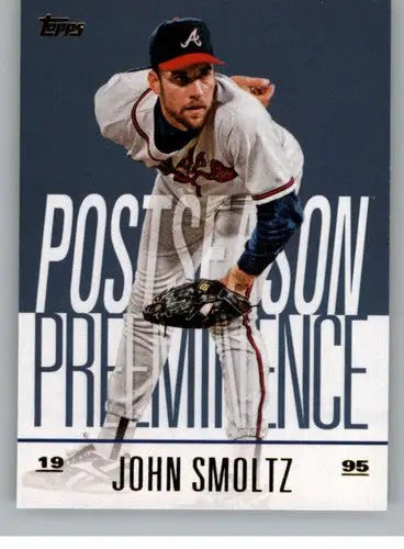 2018 Topps Update Postseason Preeminence Blue #PO-17 John Smoltz NM-MT Braves - Baseball Card Single
