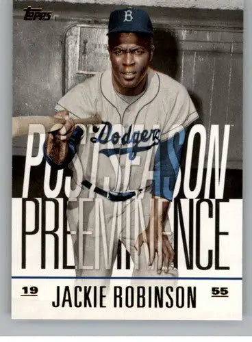 2018 Topps Update Postseason Preeminence #PO-27 Jackie Robinson NM-MT Dodgers - Baseball Card Single