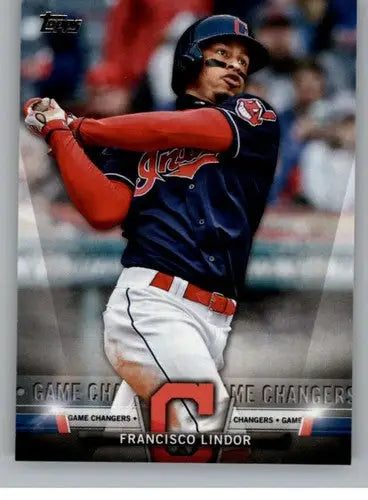 2018 Topps Update Salute Francisco Lindor baseball card Indians NM-MT collectible