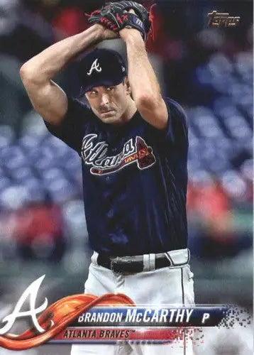 Original gloss baseball card of Brandon McCarthy from 2018 Topps Update series