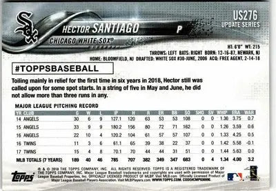 2018 Topps Update #US276 Hector Santiago - Baseball Card Single