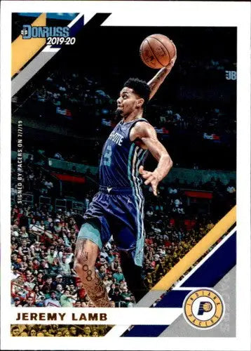 Original gloss Jeremy Lamb basketball card 2019-20 Donruss NM-MT Pacers