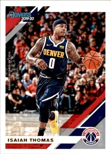 2019-20 Donruss Isaiah Thomas NBA basketball card with original gloss featuring Wizards jersey