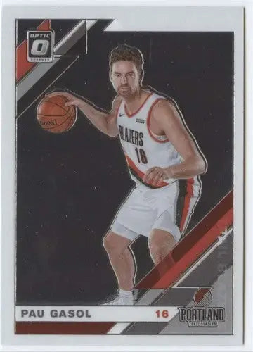 Original gloss Donruss Optic Pau Gasol basketball card 2019-20 Blazers NM-MT