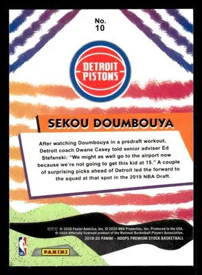 2019-20 Hoops #10 Sekou Doumbouya We Got Next Holo - Basketball Card Single