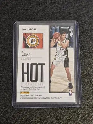 2019-20 Hoops #HS-TJL TJ Leaf Hot Signatures - Basketball Card Single