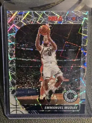 2019-20 Hoops Premium Stock #124 Emmanuel Mudiay Prizms Silver Laser - Basketball Card Single
