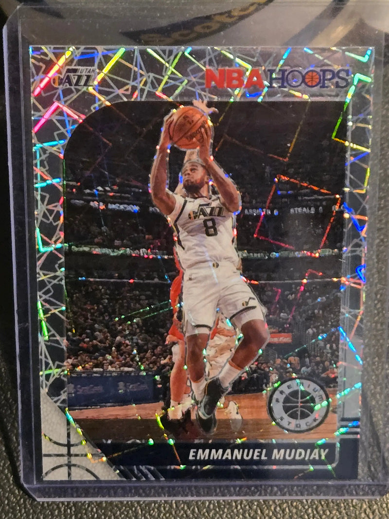 2019-20 Hoops Premium Stock #124 Emmanuel Mudiay Prizms Silver Laser - Basketball Card Single
