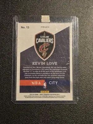 2019-20 Hoops Premium Stock #13 Kevin Love NBA City Holo - Basketball Card Single