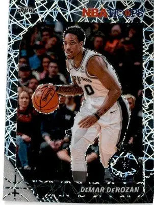 2019-20 Hoops Premium Stock #172 DeMar DeRozan Prizms Silver Laser - Basketball Card Single