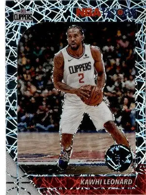 2019-20 Hoops Premium Stock #177 Kawhi Leonard Prizms Silver Laser - Basketball Card Single