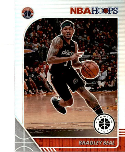 2019-20 Hoops Premium Stock #192 Bradley Beal Prizms Silver - Basketball Card Single