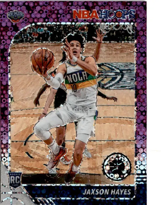 2019-20 Hoops Premium Stock #205 Jaxson Hayes Prizms Purple Disco - Basketball Card Single