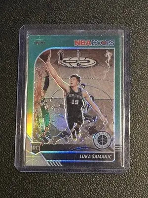 2019-20 Hoops Premium Stock #216 Luka Samanic Prizms Green - Basketball Card Single
