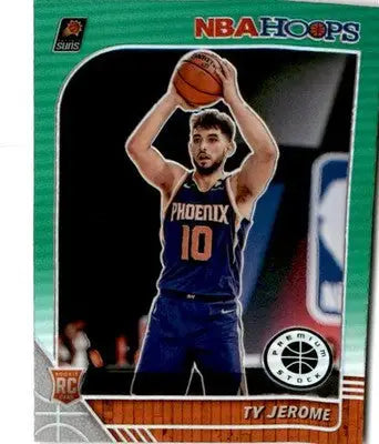 2019-20 Hoops Premium Stock #219 Ty Jerome Prizms Green - Basketball Card Single