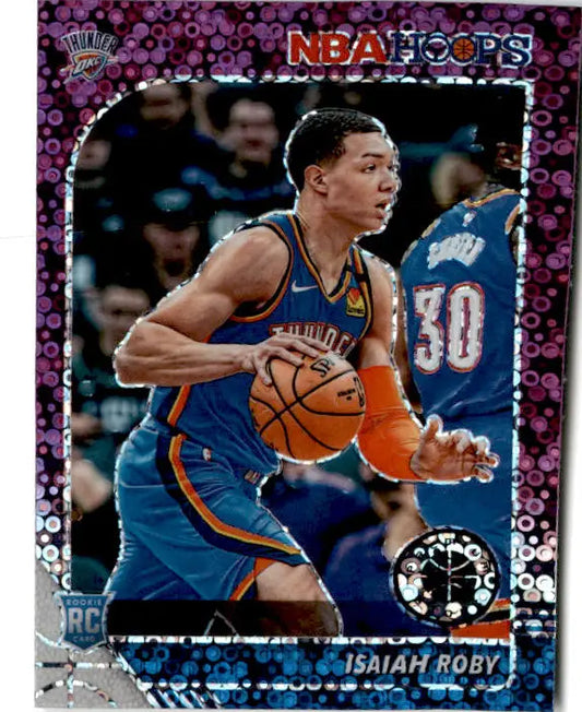 2019-20 Hoops Premium Stock #234 Isaiah Roby Prizms Purple Disco - Basketball Card Single