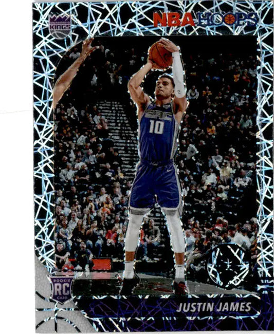 2019-20 Hoops Premium Stock #244 Justin James Prizms Silver Laser - Basketball Card Single
