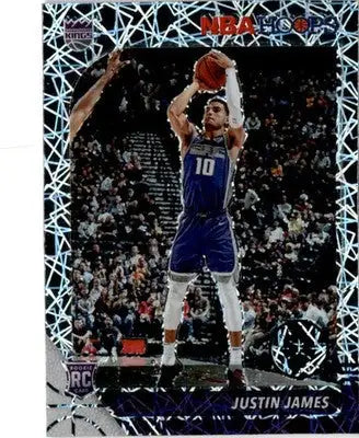 2019-20 Hoops Premium Stock #244 Justin James Prizms Silver Laser - Basketball Card Single