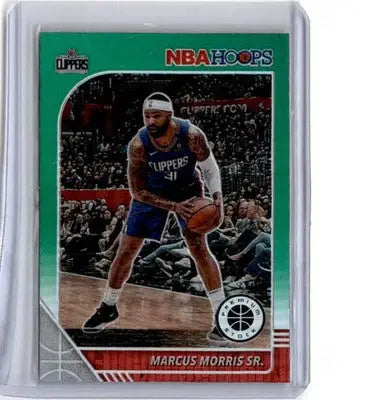 2019-20 Hoops Premium Stock #261 Marcus Morris Sr. Prizms Green - Basketball Card Single