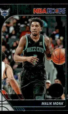 2019-20 Hoops Premium Stock #264 Malik Monk Base Charlotte Hornets - Basketball Card Single