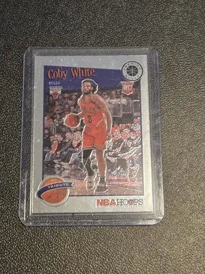 2019-20 Hoops Premium Stock #295 Coby White - Basketball Card Single