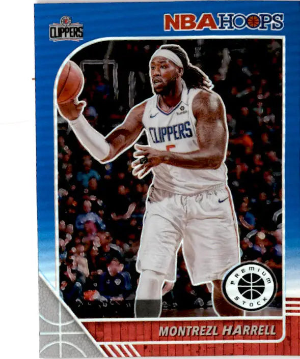 2019-20 Hoops Premium Stock #82 Montrezl Harrell Prizms Blue - Basketball Card Single
