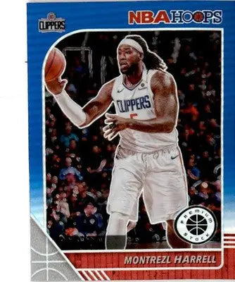 2019-20 Hoops Premium Stock #82 Montrezl Harrell Prizms Blue - Basketball Card Single