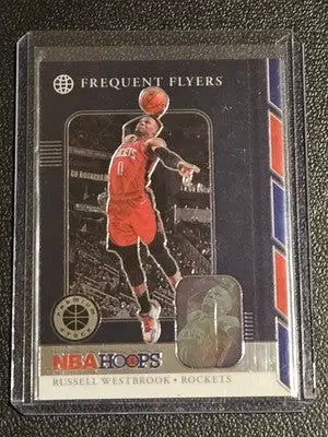 2019-20 Hoops Premium Stock #9 Russell Westbrook Frequent Flyers Holo - Basketball Card Single