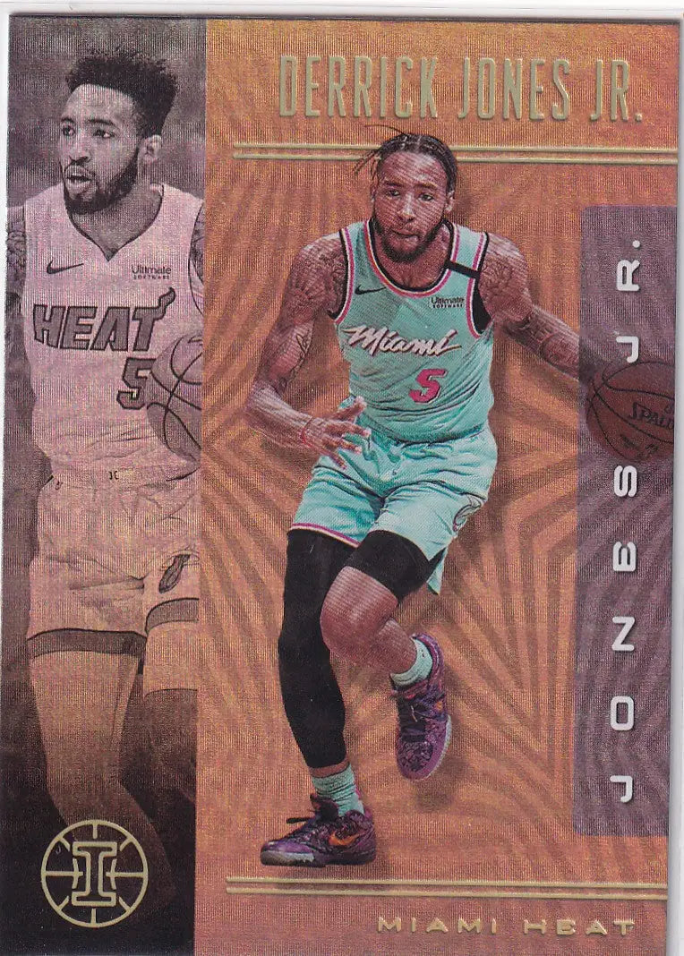 2019-20 ILLUSIONS #39 DERRICK JONES JR BRONZE- MIAMI HEAT - Basketball Card Single
