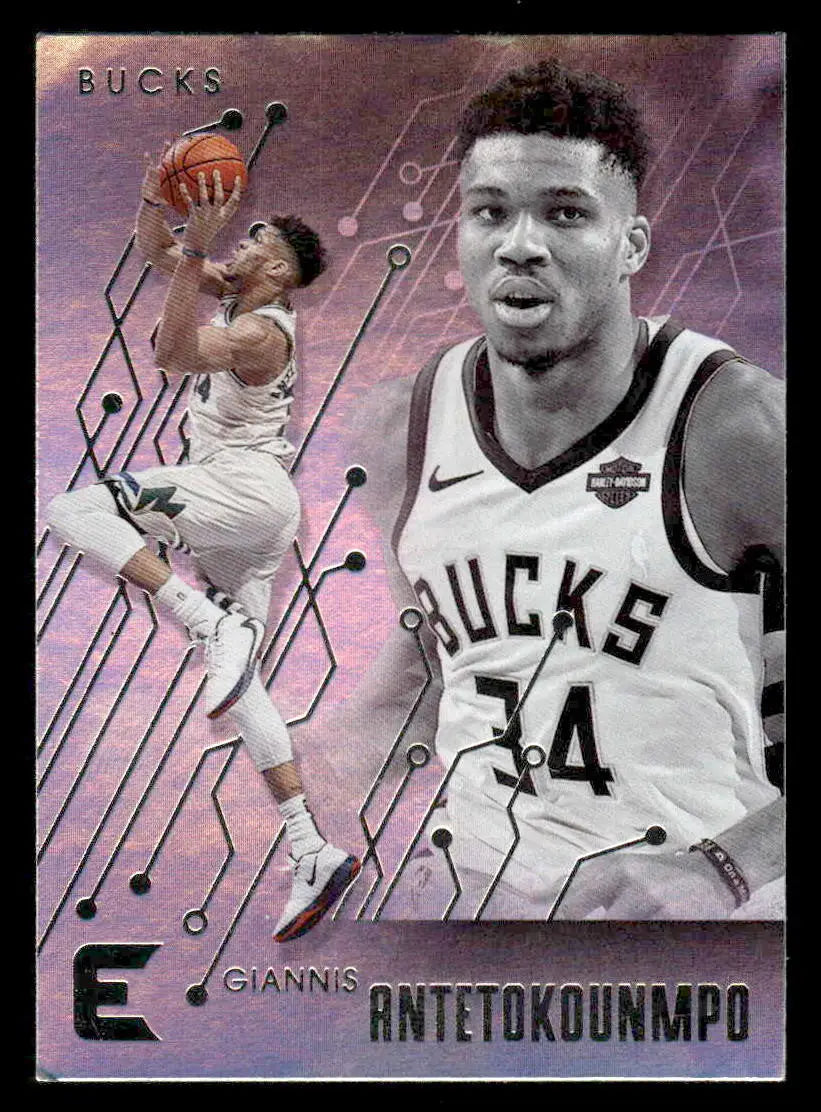 2019-20 Panini Chronicles #221 Giannis Antetokounmpo Base Milwaukee Bucks - Basketball Card Single