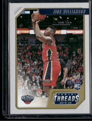 2019-20 Panini Chronicles Threads Zion Williamson #No. 78 RC Basketball - Basketball Card Single